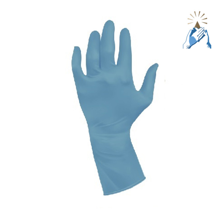 12寸加长蓝色丁腈手套